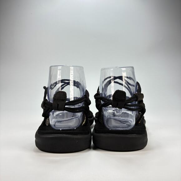 Teva Voya Infinity Black Strappy Elastic Lacing Slip On Sandals Women's Size 7 - Picture 5 of 9